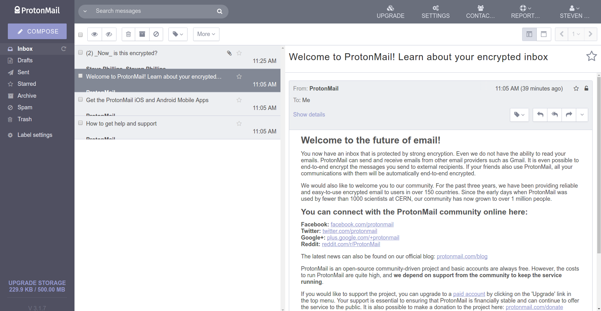 proton mail company